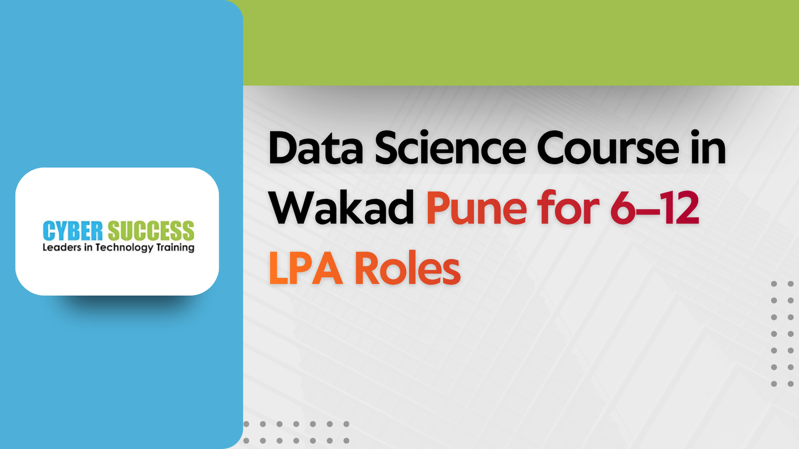 Data Science Course in Wakad Pune for 6–12 LPA Roles